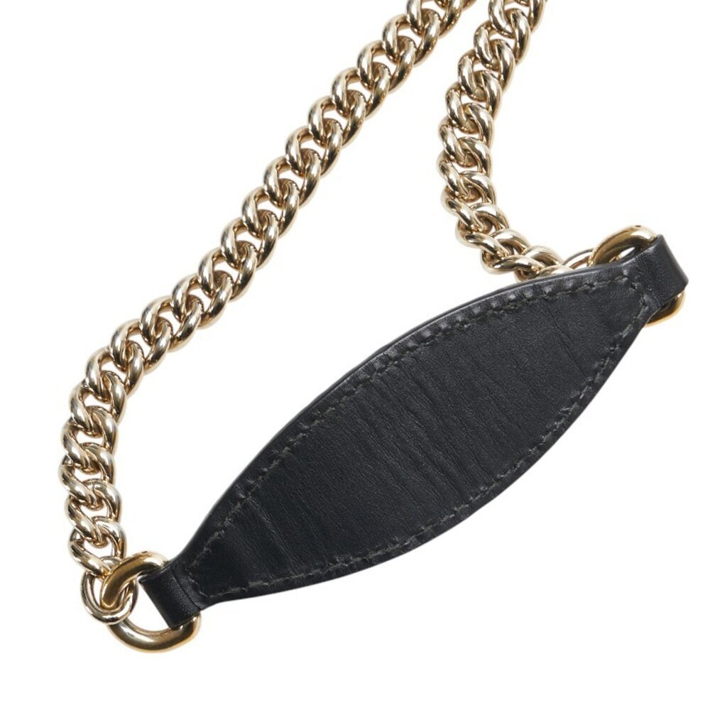 GUCCI Black Leather Horsebit Shoulder Bag - Picture 6 of 15